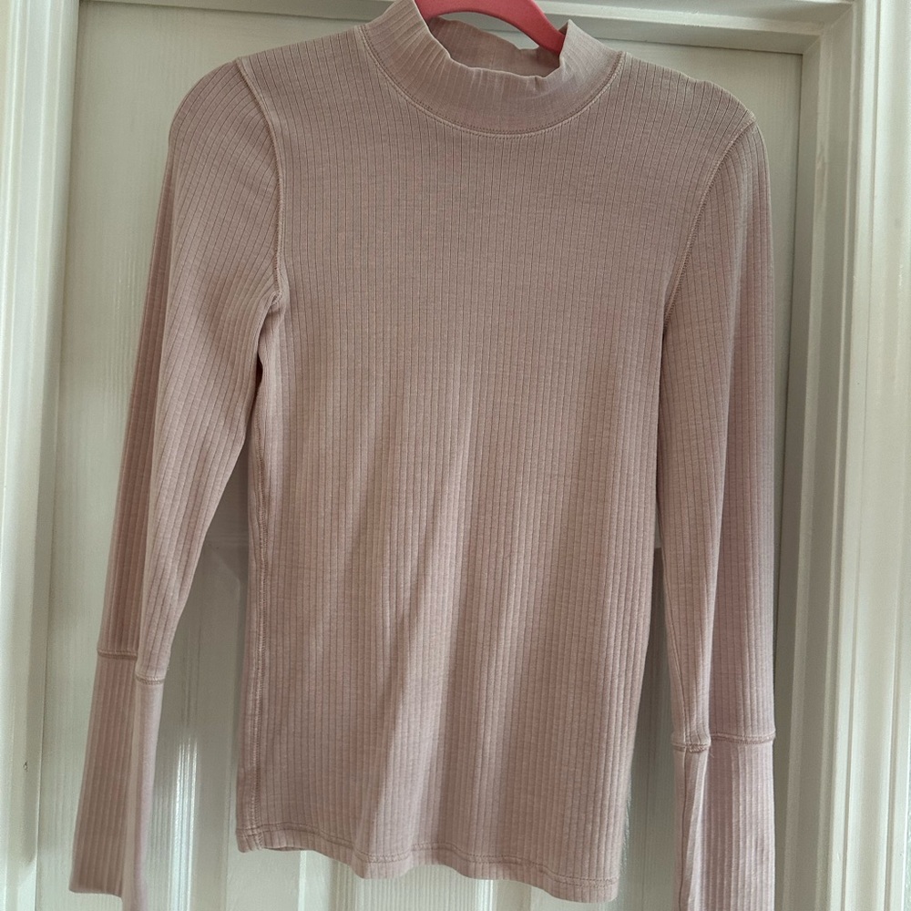 free people small pink sweater
